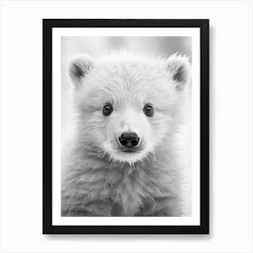 Polar Bear Cub Art Print