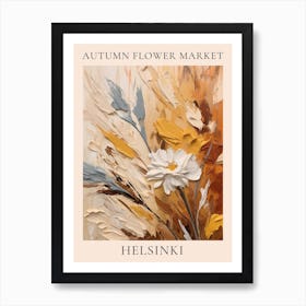 Autumn Flower Market Poster Helsinki Art Print