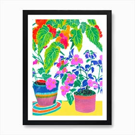 Begonia Eclectic Boho Art Print