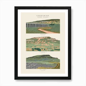 Yorkshire Three Peaks Art Print