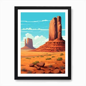 Monument Valley Landscape 2 Art Print