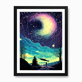 Starry Night Sky Art Print