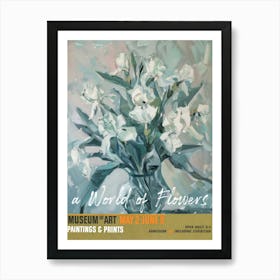 A World Of Flowers, Van Gogh Exhibition Iris 2 Art Print