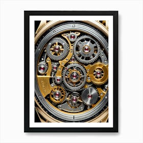 Watch With Gears 1 Art Print