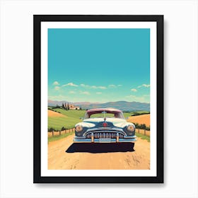 A Buick Regal In The Tuscany Italy Illustration 4 Art Print