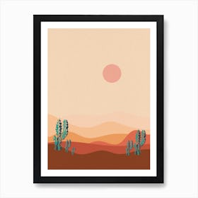 Desert Sun Art Print