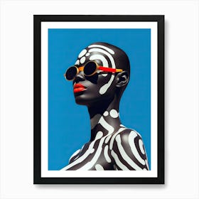 Afronautic Trends: Cosmic Fashion Journeys Art Print