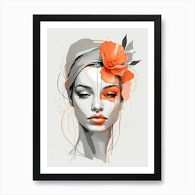 Abstract Of A Woman Art Print