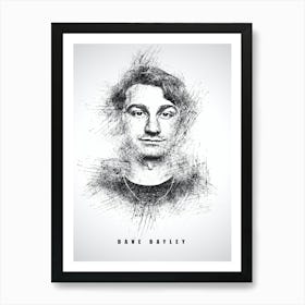 Dave Bayley Rapper Sketch Art Print