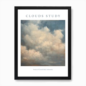 Study Of Clouds Bali, Indonesia 2 Art Print