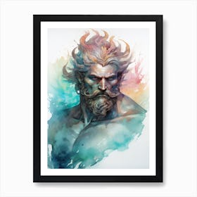 Illustration Of A Poseidon 7 Art Print