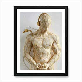 Wire Sculpture Art Print