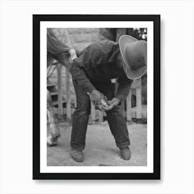 Untitled Photo, Possibly Related To Mormon Farmer Shoeing A Horse, Santa Clara, Utah By Russell Lee 1 Art Print