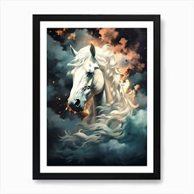 Horse In The Clouds 1 Art Print