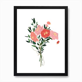 I Love You Bouquet Art Print