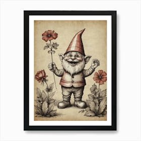 Gnome Art Print