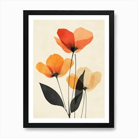 Orange Poppies 2 Art Print