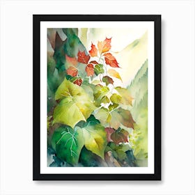 Poison Ivy In Rocky Mountains Landscape Pop Art 9 Art Print