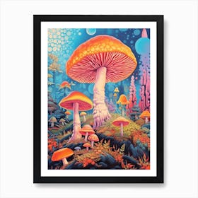 Trippy Mushroom 5 Art Print