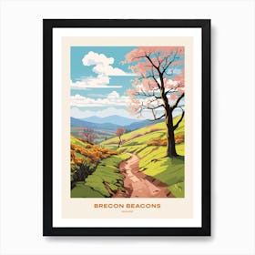 Brecon Beacons National Park Wales 3 Hike Poster Art Print