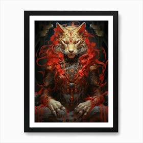 Cat Of The Gods 2 Art Print