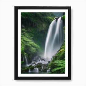 Shifen Waterfall, Taiwan Realistic Photograph (1) Art Print