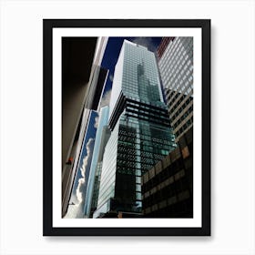 Skyscrapers Architecture Frankfurt Reflection Art Print