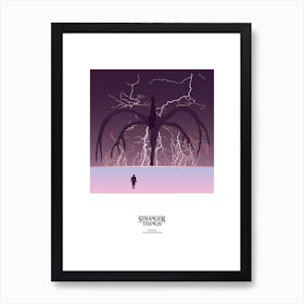 Stranger Shadow Monster Mind Flayer Art Print