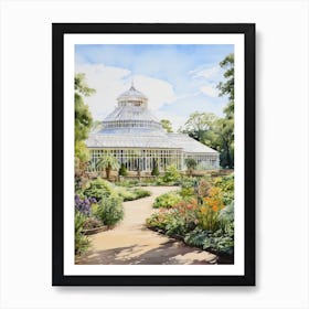 Royal Botanical Gardens Kew Uk Watercolour 1 Art Print