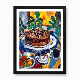 Hazelnut Cake Painting 3 Art Print