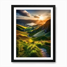 Sunset In The Mountains 134 Art Print