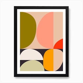 Mid Century Pastel 7 Art Print