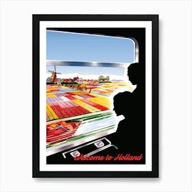 Holland, View From The Train Window Art Print