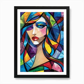 Stained Glass Painting Art Print