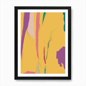 Abstract Painting burnt Art Print