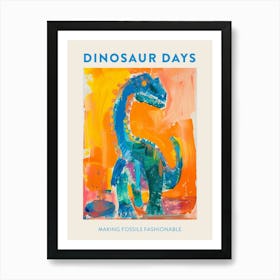 Making Fossils Fashionable Dinosaur Poster 1 Art Print
