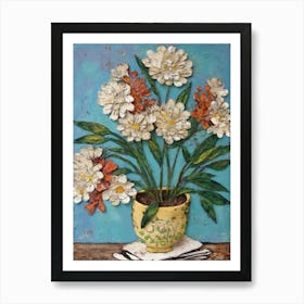 Flowers In A Pot Art Print