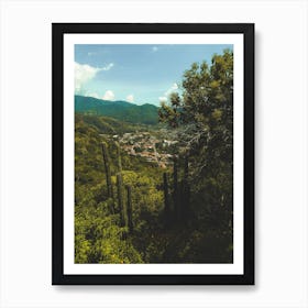 Cactus In The Mountains Art Print