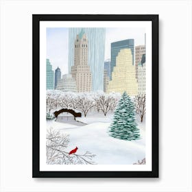 Christmas In New York Art Print