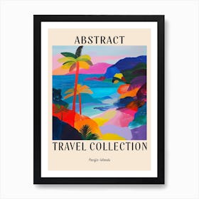 Abstract Travel Collection Poster Pacific Islands 2 Art Print