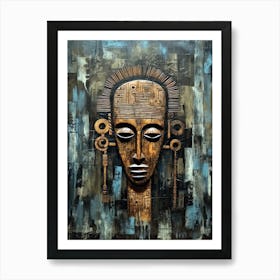 Gogo Glimpses - African Masks Series Art Print