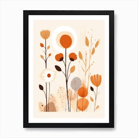 Autumn Flowers Art Print