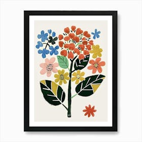 Painted Florals Hydrangea 5 Art Print