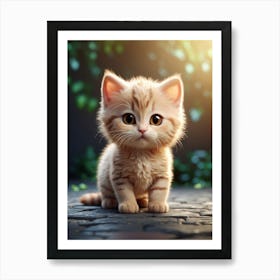 Cute Kitten 3 Art Print