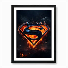 Superman Logo 2 Art Print