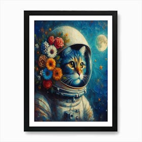 Cat In Space Art Print