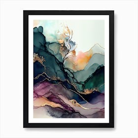 Marble Abstract Painting 1 Art Print