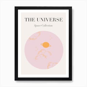The Universe Pink Art Print