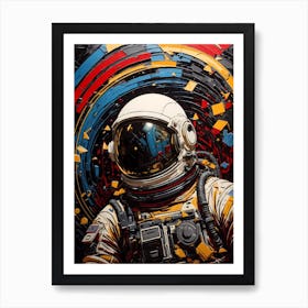 Astronaut In Space 3 Art Print