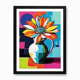 Daisy In A Vase Art Print